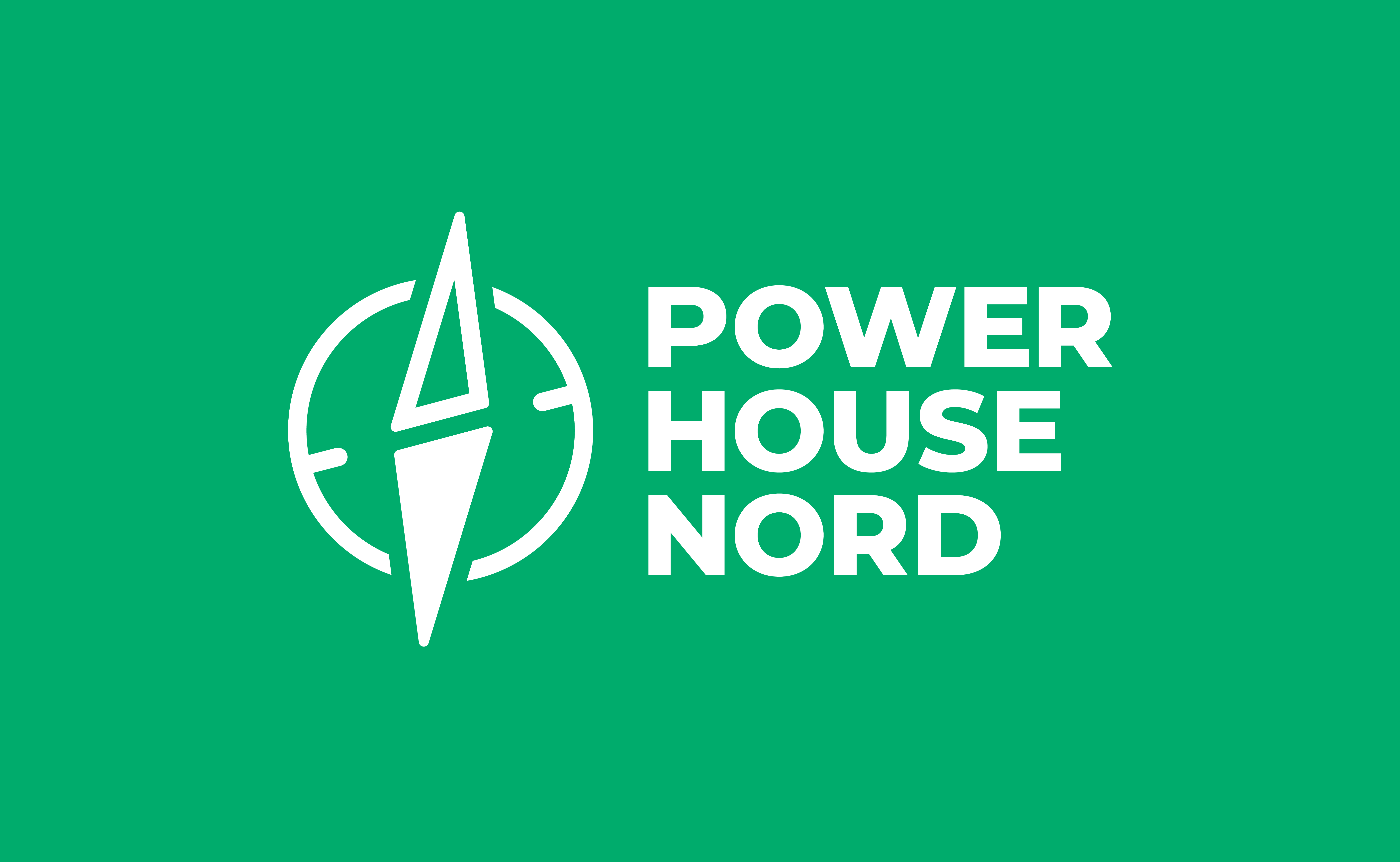 POWERHOUSE NORD Logo auf Grün